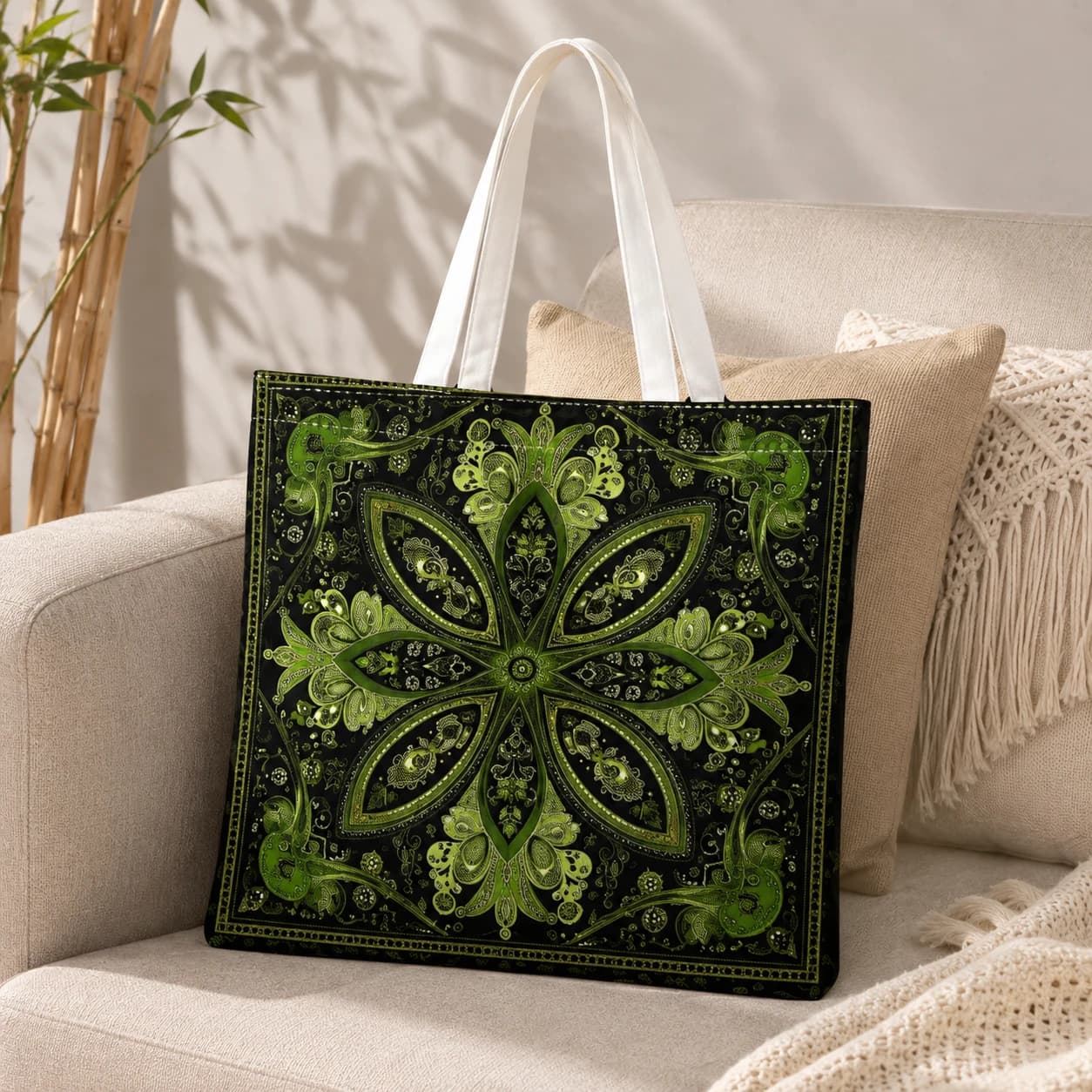 Sac floral vert